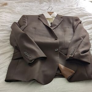 Brown Blazer with Button Details